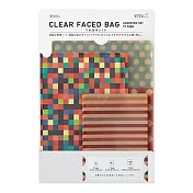 MIDORI 透明收納袋組合包-紅