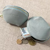 CHENSON 真皮 圓滾滾立體零錢包 天藍(W00991-7)