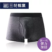 【SunFlower三花】三花彈性時尚平口褲.男內褲.四角褲_MSF迷霧灰