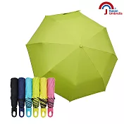 【Kasan 晴雨傘】快收可扣式抗風防曬晴雨傘-亮綠