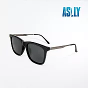 【ASLLY】TR90金屬鏡腳中性偏光墨鏡/太陽眼鏡