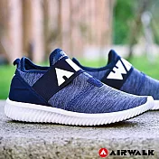 【AIRWALK】高彈力釋壓休閒鞋-深藍US6深藍