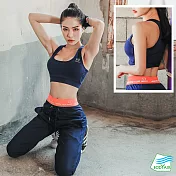 【BODYAIR嚴選】大U背心式包覆運動內衣(健身.瑜珈.慢跑)M深藍