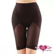 【天使霓裳】塑身褲 公主翹臀 蕾絲透氣提臀塑腿褲M黑