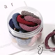 【SJ】韓版簡約高彈力加厚罐裝20入髮束-罐裝混款