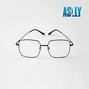 【ASLLY】潮流風格黑色大方框濾藍光眼鏡