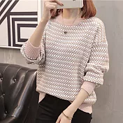 【NUMI】森-撞色針織毛衣-共5色-52090-(F可選)F粉色