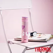 THERMOS膳魔師豬年款自動上鎖不鏽鋼真空保溫瓶0.45L(JNS-450PG-P)豬年款-粉