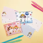 JzFun 拉查花/收納夾便條紙兩入組