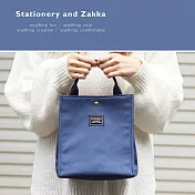 FUN~BAO 我的午餐袋│帆布小方藍