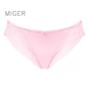[MIGER密格內衣]蕾絲迷情中低腰三角內褲-6981-台灣製-FREE粉色