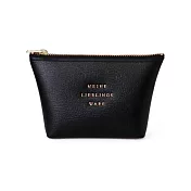 【HIGHTIDE】經典仿皮收納包S號 ‧黑色