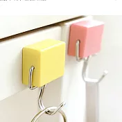 方塊糖果彩色180度旋轉強力磁鐵掛勾4入組(顏色隨機)