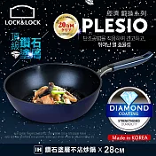 【樂扣樂扣】經濟鍛造鑽石塗層不沾炒鍋/28CM(IH底)