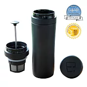 ESPRO咖啡雙層真空濾壓隨行杯-霧黑