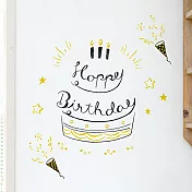 MIDORI 歡樂派對靜電壁貼-手繪慶生款