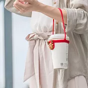 Bone 蹦克  Cup Tie 環保杯綁 飲料提袋 - (紅色)麋鹿先生