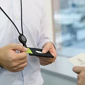 Bone 蹦克 Lanyard CardTie 頸掛繩卡套 票卡夾 - 簡約黑