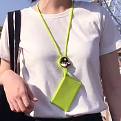 Bone 蹦克  Lanyard CardTie 頸掛繩卡套 票卡夾 - 企鵝小丸(綠色)