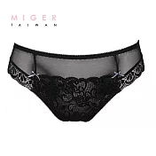 [MIGER密格內衣]法式三角內褲-台灣製-(編號8520)FREE黑色