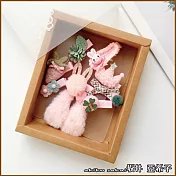 『坂井.亞希子』日系可愛動物造型兒童髮夾10件組禮盒 -粉兔耳朵鴨嘴夾