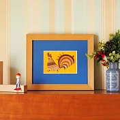 【木貼繪工房KIHARIE】日本天然木片貼畫 ‧公雞家族