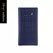 珠友 24K四格名片本/定頁名片收納簿/小卡收納/商務名片冊/128名-Entrepreneur01藍