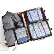 【EZlife】日系質感衣物收納八件套灰色