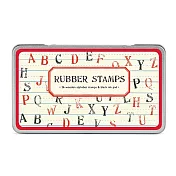 美國 Cavallini & Co. RUBBER STAMPS 印章組 大寫字母 (大盒)