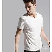[MIGER密格內衣]透氣網眼快乾吸濕排汗圓領衫(男)-30182-台灣製M魅力白