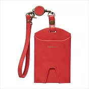 【Mark’s】Velessera經典皮革伸縮票卡夾/證件夾 ‧磚紅