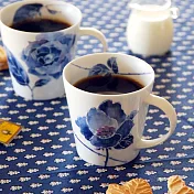 【和藍】美濃燒∣馬克杯二入 ‧青玫瑰禮盒組