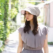 QUEENHEAD  日本抗UV全棉素材小顏防曬帽米色