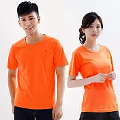 【遊遍天下】MIT中性款抗UV涼爽吸濕排汗圓領機能衫(S107)M桔色