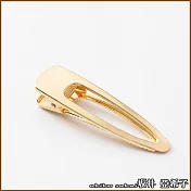 『坂井.亞希子』個性復古風格拉絲金屬髮夾 -金色