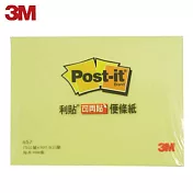 (3入1包)3M 657-1可再貼便條紙 黃色(7.5×10.16公分)