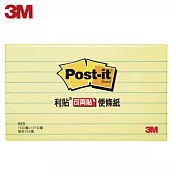 (2入1包)3M 655L黃色橫格便條紙