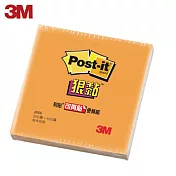 (4入1包)3M 255S-4狠黏便條紙 橘色(5×5CM)