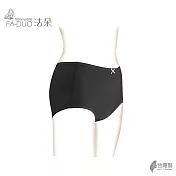 【法朵內衣。faduobra】草地outdoor吸濕．中腰天絲棉內褲 - 好穿舒適柔嫩M靜謐黑