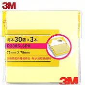 (3入1包)3M R330S-3PK狠黏便條紙(7.5×7.5公分)
