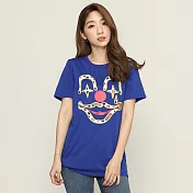 【NUMI】韓風圖樣印花T-藍色-33249(F可選)F藍色