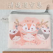 歡樂插畫風零錢包‧北極熊開心樂園