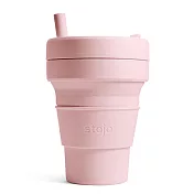 Stojo® 摺疊吸攜杯 16oz (布魯克林限定版) -撫子粉