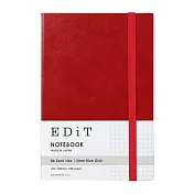 【Mark’s】EDIT上質方眼筆記本B6 ‧紅