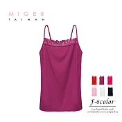 [MIGER密格內衣]天然莫代爾極致柔滑細肩帶背心-台灣製-(編號3827)FREE葡萄紫