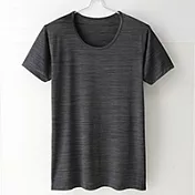 [MIGER密格內衣]涼爽吸排好觸感圓領短袖衫(男)-FA38602-台灣製-L尊爵黑