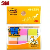 (2入1包)3M 686-P超厚抽取式指示標籤(1.8×3.8公分)