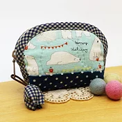 手縫ok!－北極熊掌心隨行包(影片教學拼布材料包)