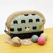 手縫ok!－金貓掌心隨行包(影片教學拼布材料包)