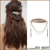 『坂井．亞希子』波西米亞風格樹葉流蘇垂鍊插梳髮夾